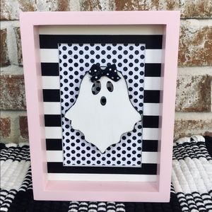 Fall decor chic Halloween ghost shadow box